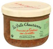 La Belle Chaurienne Saucisse Toulouse Lentilles 380 g 